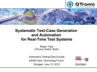 Systematic Test-Case Generation and Automation for Real-Time ...