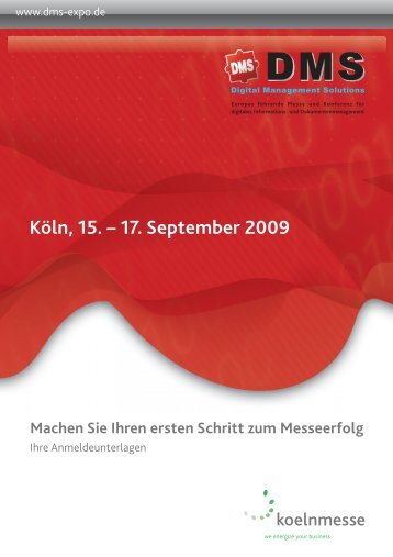 Ausstellerunterlagen DMS EXPO 2009 - Gesell & Co Messemarketing