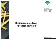 Bedienungsanleitung Friteusen standard - Gastrofrit AG