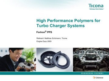 High Performance Polymers for Turbo Charger Systems - Engine Expo