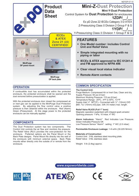 ZDP Datasheet - Expo Technologies