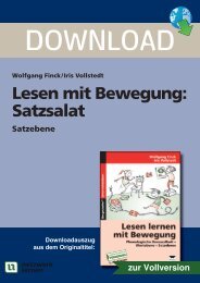 Lesen mit Bewegung: Satzsalat - Netzwerk Lernen