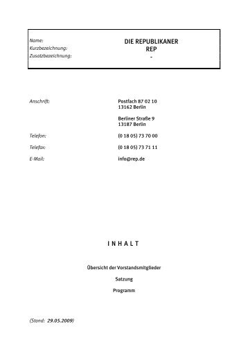 Original Wahlunterlagen an den Bundeswahlleiter - Wahl-Wette