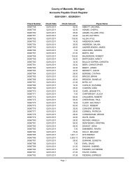 BK: Consolidated Check Register Short - Macomb County