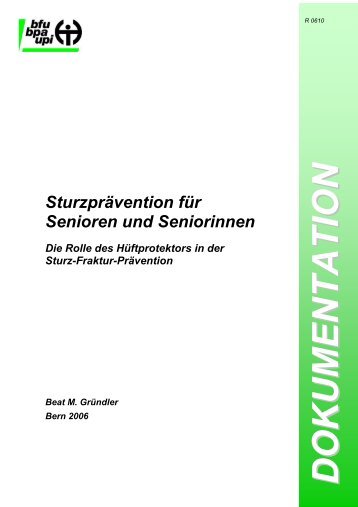 Sturzprävention für Senioren und Seniorinnen - BfU