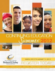 Richard J. Daley College Summer 2012 Schedule Arturo Velasquez ...