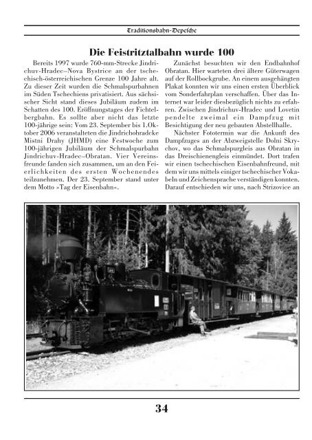 Tradition–bahn- Depes¡e - Traditionsbahn Radebeul