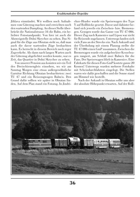 Tradition–bahn- Depes¡e - Traditionsbahn Radebeul