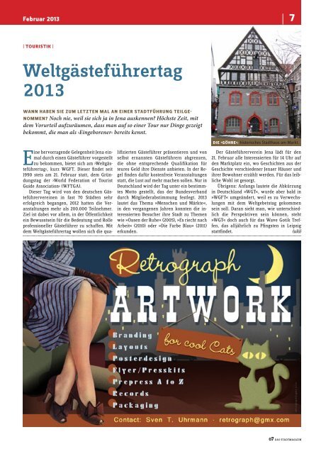 Ausgabe 43 - 07 Das Stadtmagazin . BLOG