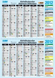 Abfallkalender Alsbach-Hähnlein Abfallkalender Alsbach-Hähnlein