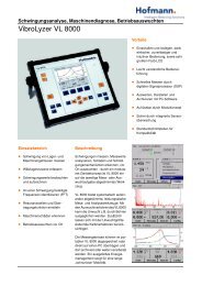 VibroLyzer VL 8000 - Hofmann Mess- und Auswuchttechnik GmbH ...