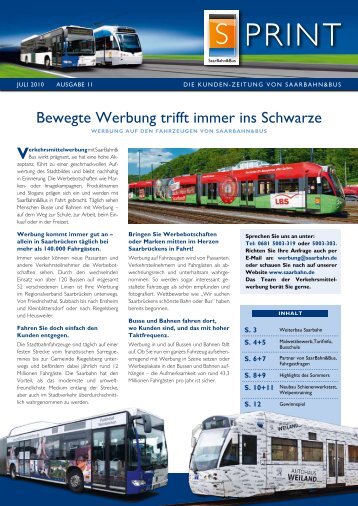 SPRINT Ausgabe 11 - Saarbahn GmbH