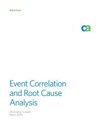 Event Correlation and Root Cause Analysis