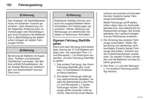 Anleitung - Opel