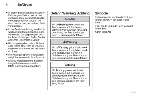 Anleitung - Opel