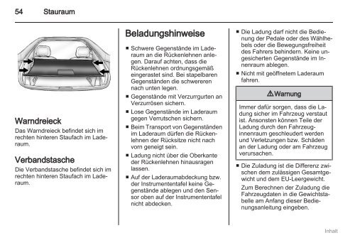 Anleitung - Opel