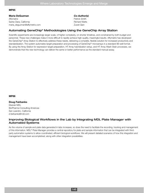 LabAutomation 2006 - SLAS