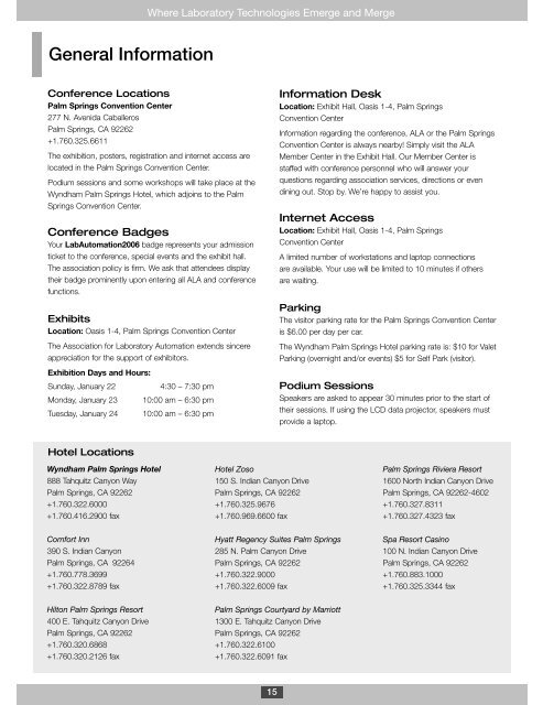 LabAutomation 2006 - SLAS