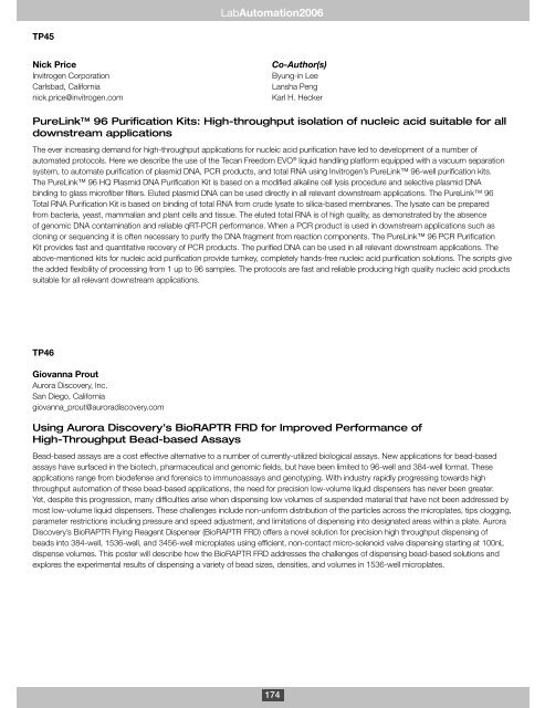 LabAutomation 2006 - SLAS