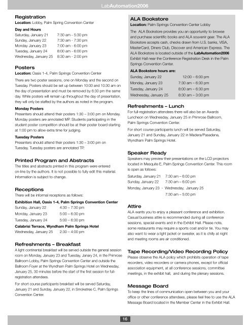 LabAutomation 2006 - SLAS