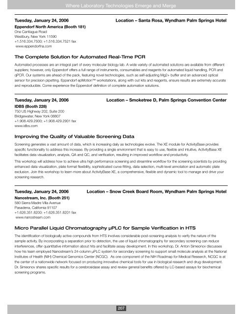 LabAutomation 2006 - SLAS