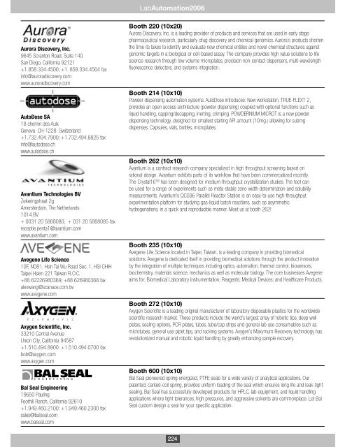 LabAutomation 2006 - SLAS