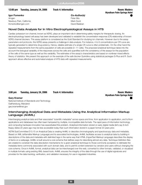 LabAutomation 2006 - SLAS