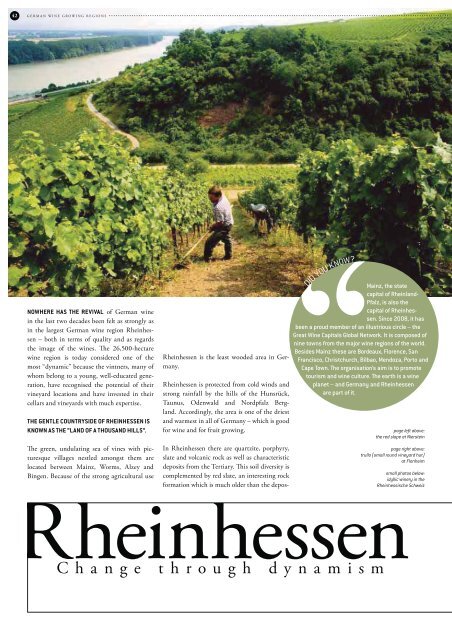 the magazine of the german wine institute - Wines of Germany