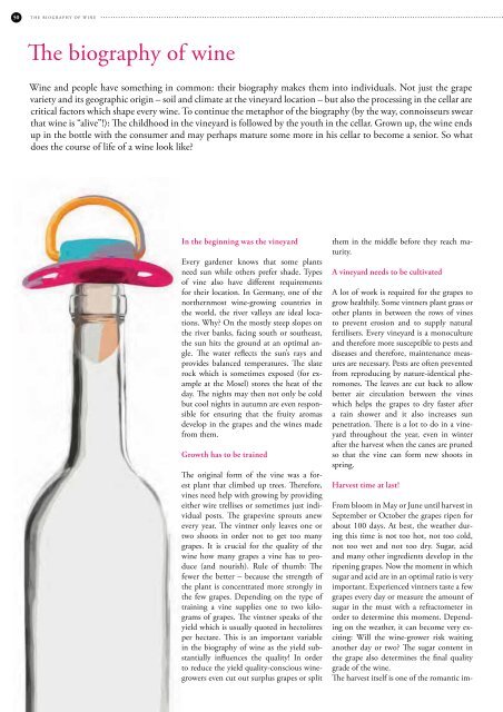 the magazine of the german wine institute - Wines of Germany