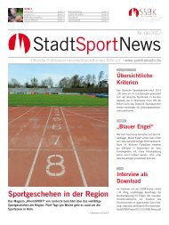 StadtSportNews - StadtSportBund Köln