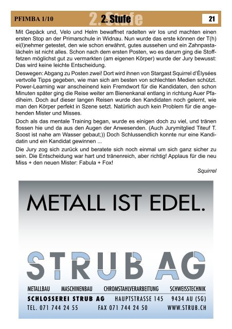 PFIMBAInformationsblatt der Pfadi Mittelrheintal Ausgabe 1/2010 ...