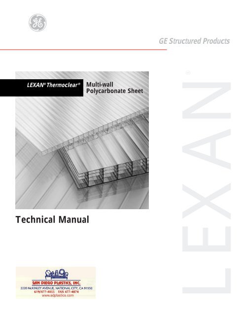 Lexan Thermoclear Technical Manual Lexan Thermoclear Technical Manual