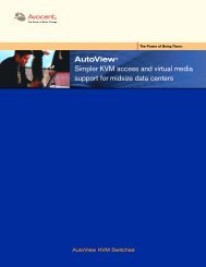 AutoView® Simpler KVM access and virtual media ... - Lex Tec Inc.