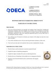 business services marketing series event participant ... - DECA