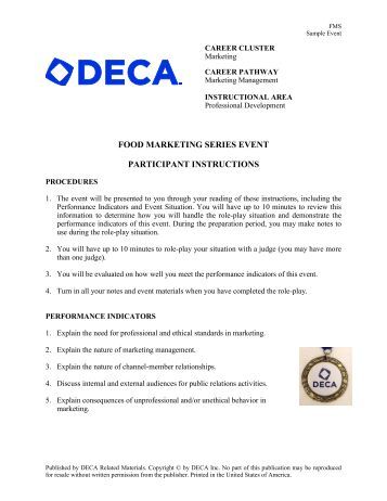 Deca Events Food Marketing Deca Events Food Marketing