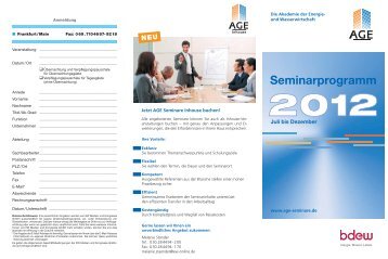 Seminarprogramm - EW Medien