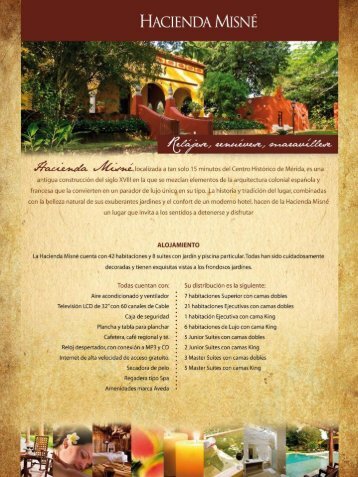 Descarga aquí nuestro Fact Sheet - Hacienda Misné