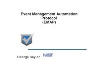 Event Management Automation Protocol (EMAP) - US-CERT