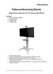 Videoconferencing Stands - MaxxVision