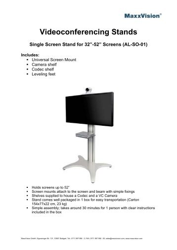 Videoconferencing Stands - MaxxVision