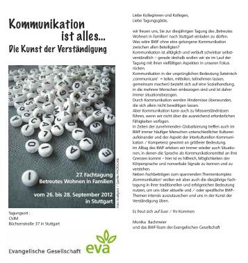 Flyer, Version 1 r - BWF - Betreutes Wohnen in Familien