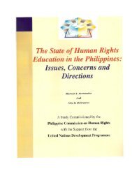 State of Human Rights Education in the - Commission on Human ...