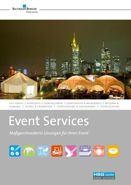 Imagebroschüre HSG Zander Event Services GmbH