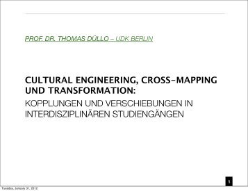 cultural engineering, cross-mapping und transformation