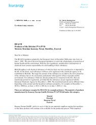 Info letter 1, 11 May 2007 - Kuraray Europe GmbH