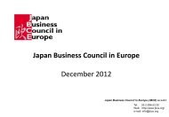 Japan Business Council in Europe (JBCE)