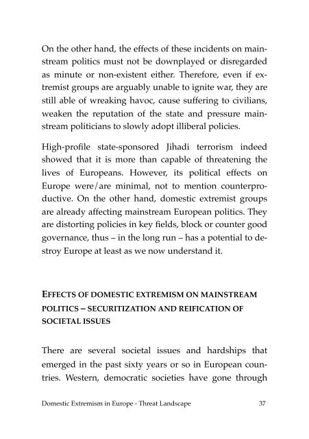 Domestic Extremism in Europe - Athena Institute