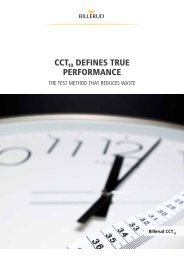 CCT10 DEFINES TRUE PERFORMANCE - Billerud