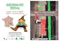 European Felt Festival - Histoire de Laines
