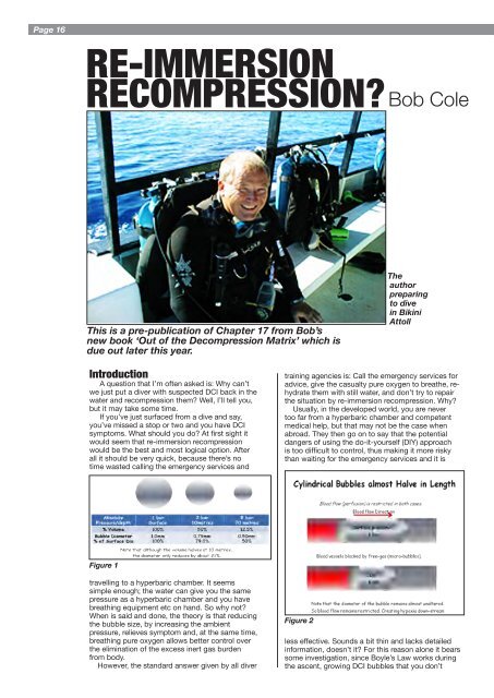 Newsletter No. 20 - pdf ADOBE - IDSA The International Diving ...